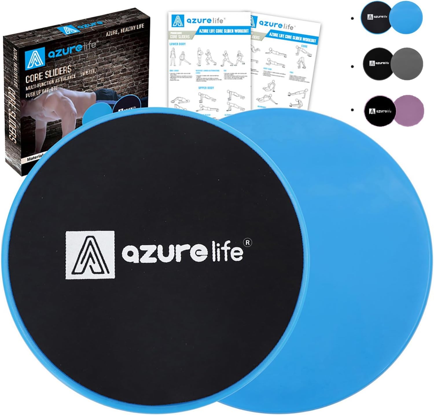 A AZURELIFE Exercise Core Sliders