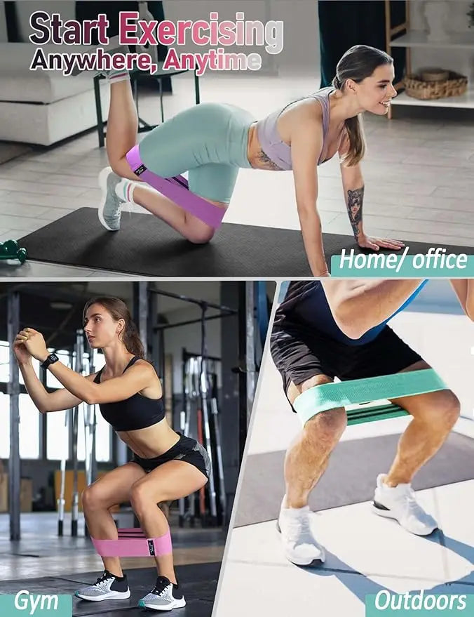 Fabric Resistance Bands Set for Glute & Leg Training