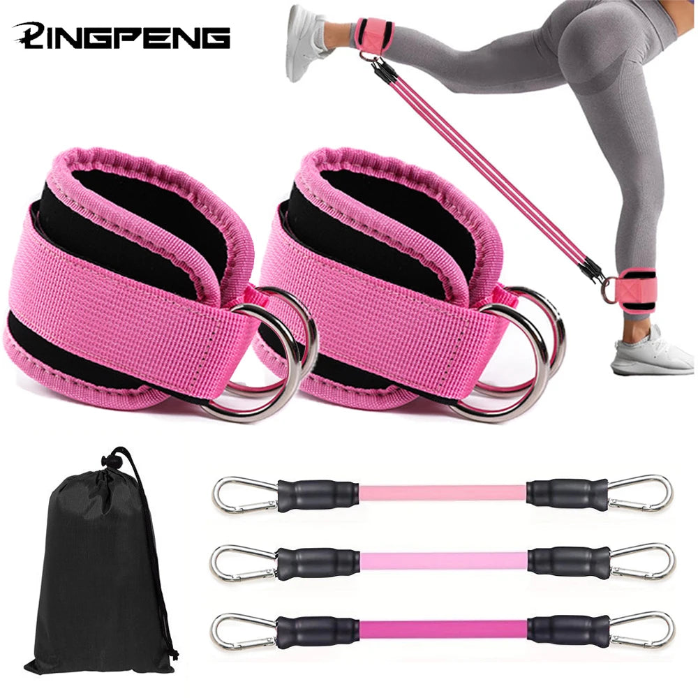 Padded Ankle Straps for Cable Kickbacks & Lower Body Training
