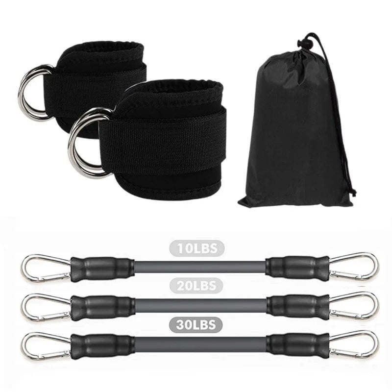 Padded Ankle Straps for Cable Kickbacks & Lower Body Training