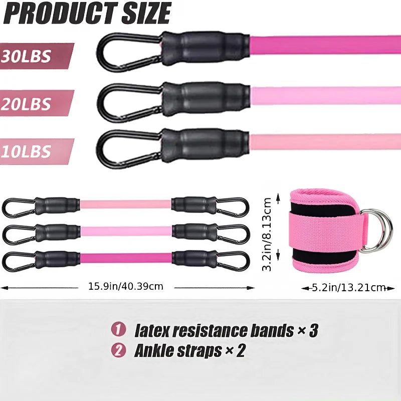 Padded Ankle Straps for Cable Kickbacks & Lower Body Training