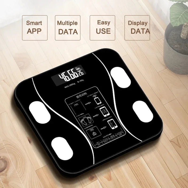 Bluetooth Smart Body Fat Scale | Track Weight, BMI & Body Composition