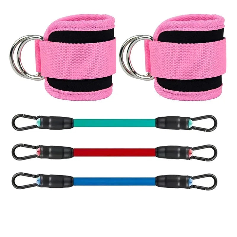 Padded Ankle Straps for Cable Kickbacks & Lower Body Training