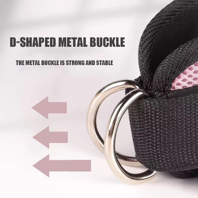 Padded Ankle Straps for Cable Kickbacks & Lower Body Training
