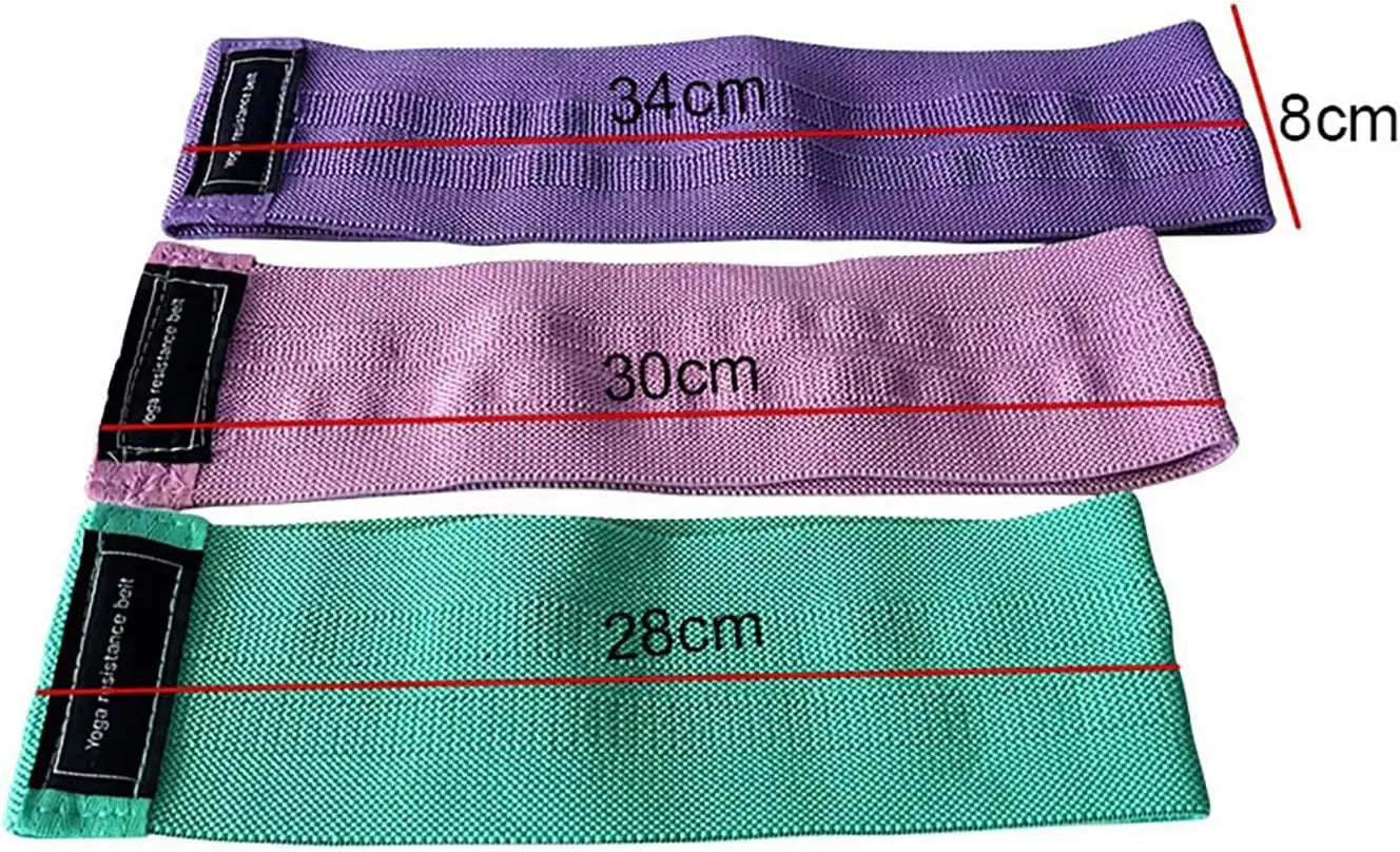 Fabric Resistance Bands Set for Glute & Leg Training
