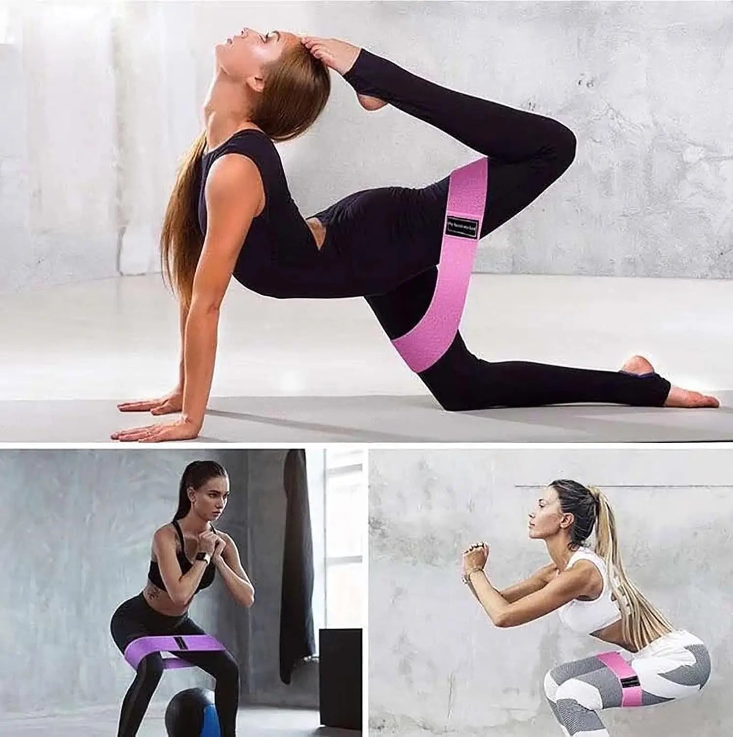 Fabric Resistance Bands Set for Glute & Leg Training
